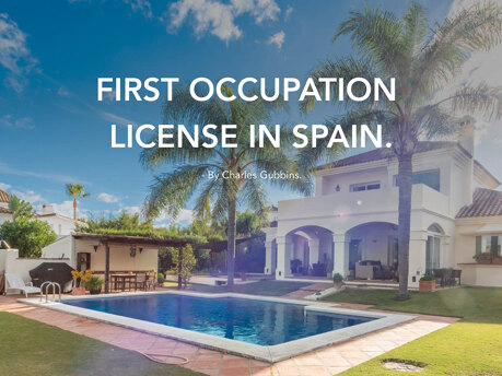 FIRST OCCUPATION LICENSE IN SPAIN. - By Charles Gubbins