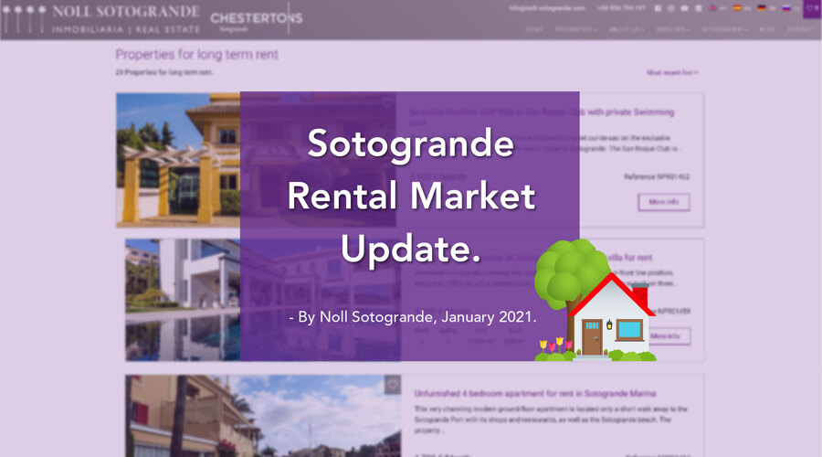 Noll Sotogrande reports a surprising increase in the rental market