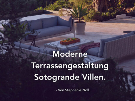 Moderne Terrassengestaltung Sotogrande Villen