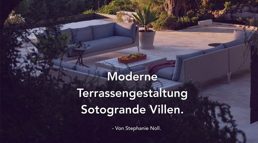 Moderne Terrassengestaltung Sotogrande Villen