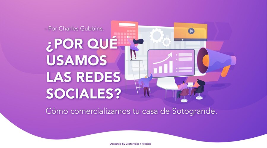Por que usamos las redes sociales - Noll Sootgorande Inmobiliaria - Disenado por Freepik