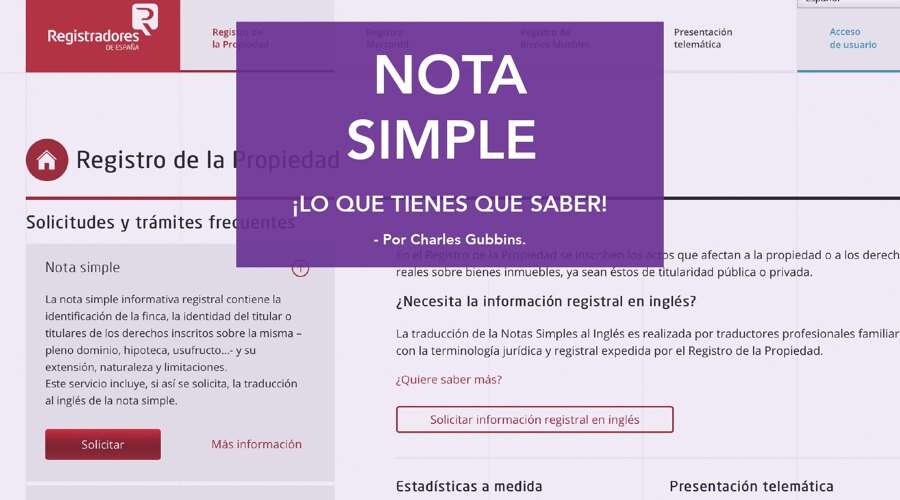 ¿Que es la Nota Simple?