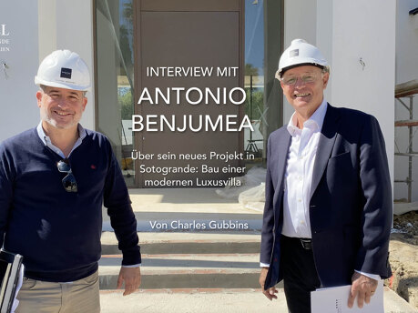 Interview mit Benjumea Architects über den Bau einer NEUEN LUXUSVILLA in Sotogrande, Spanien.Von Charles Gubbins.