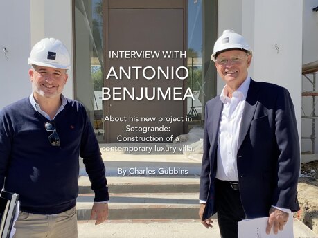 Benjumea Architects about the construction of a NEW LUXURY VILLA in Sotogrande, Spain.