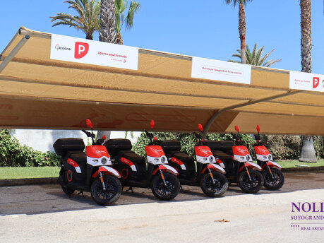 Sotogrande goes electric and silent 2022 - Acciona Bike Parking Club Maritimo