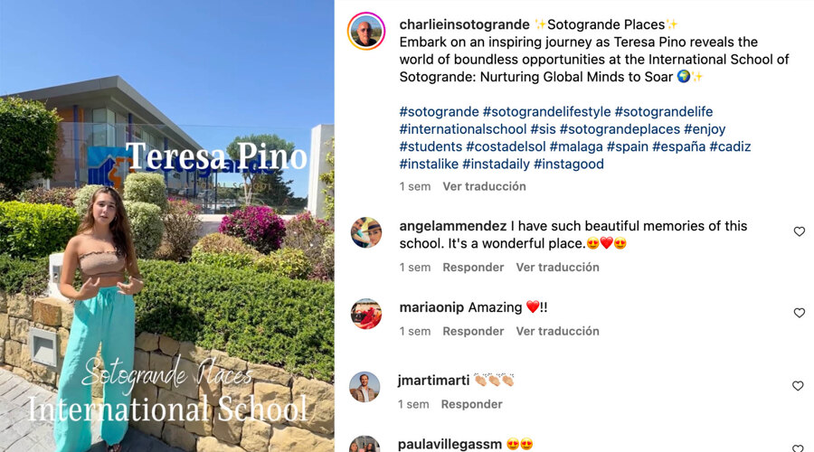 Teresa Pino and Jack Kearney - Sotogrande International School by Noll Sotogrande Real Estate