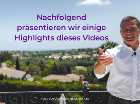 Ola Wenström - Nachfolgend präsentieren wir einige Highlights dieses Videos Noll Sotogrande Real Estate