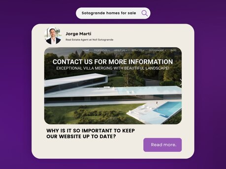 Why is it so important to keep our website up to date? Noll Sotogrande Real Estate