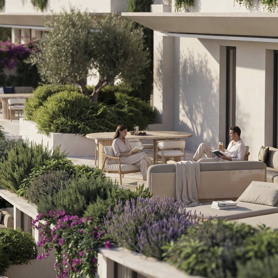 Azurean balcony