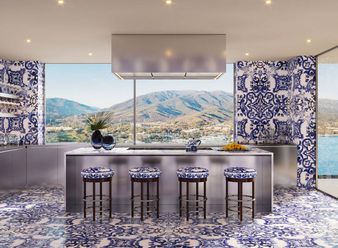 Luxury interior design of Design Hills by Dolce & Gabanna