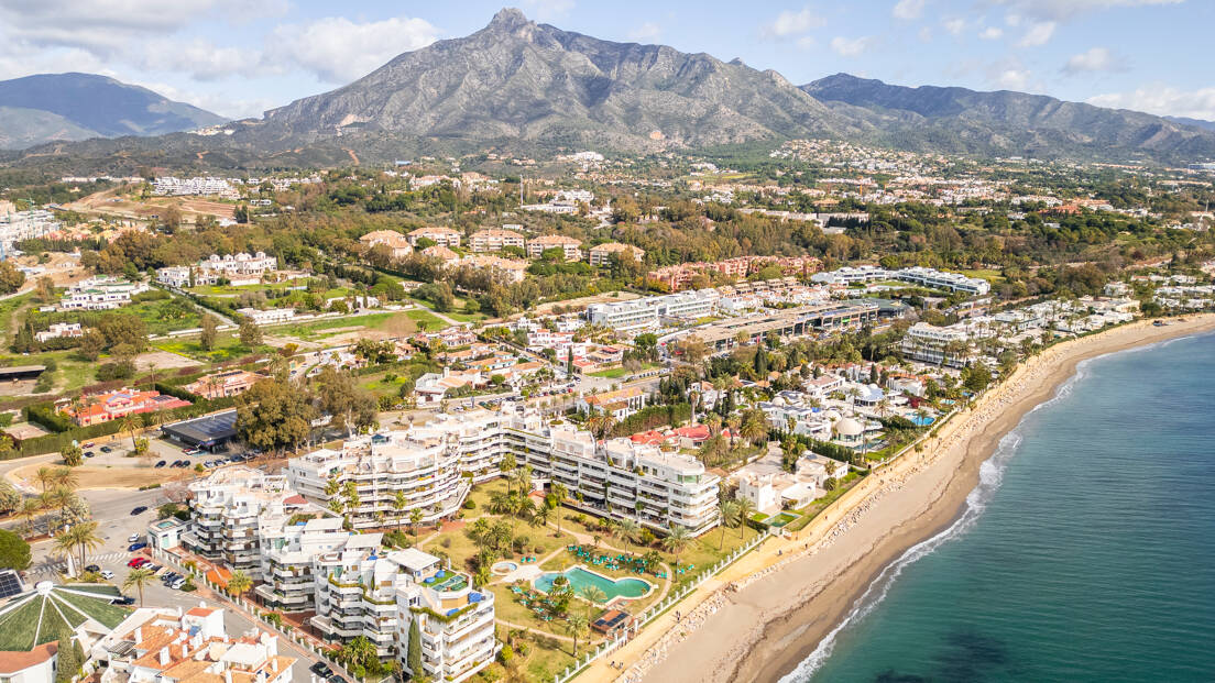 Aerial view of Marbella