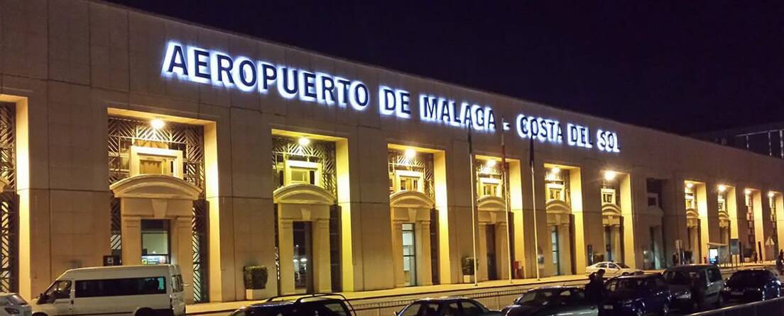 FaÃ§ade of Malaga International Airport