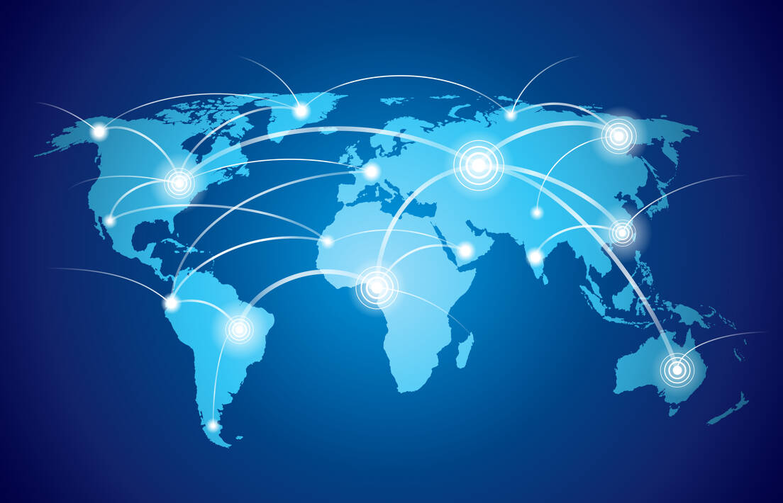 International Map with links