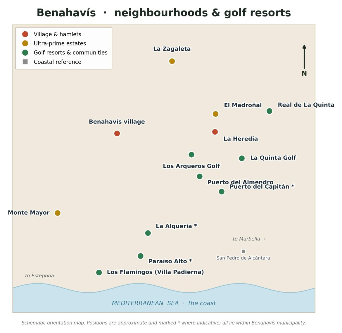 Benahavis area map