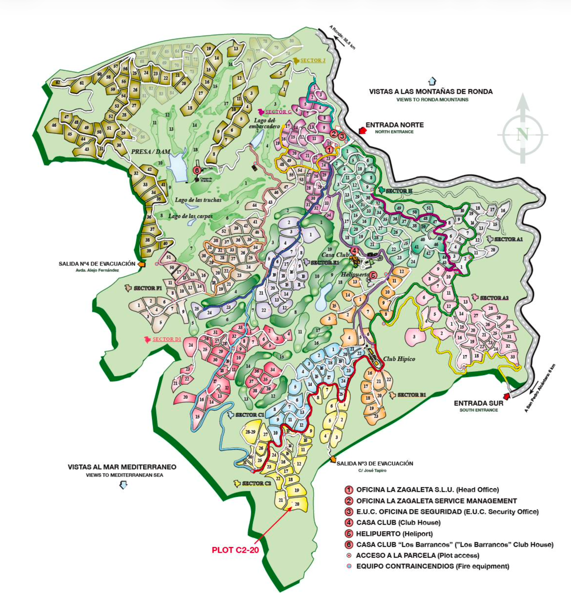 La Zagaleta map and sector guide