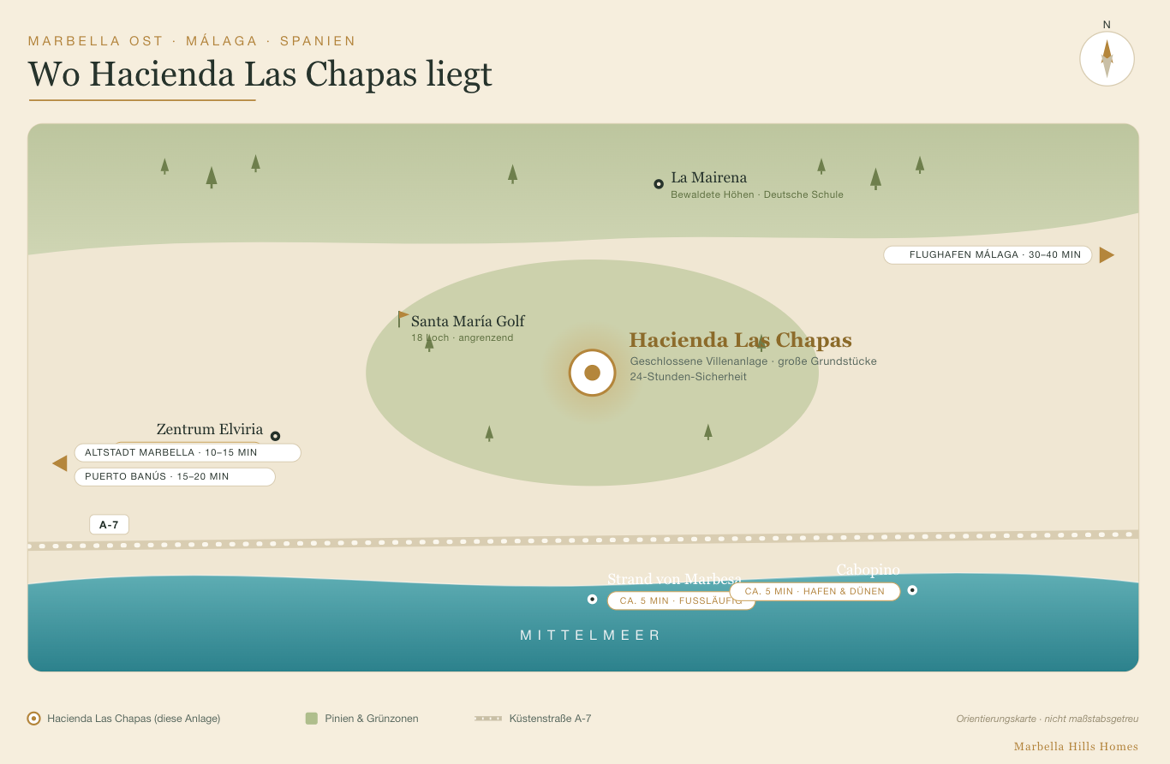 Lageplan Hacienda Las Chapas