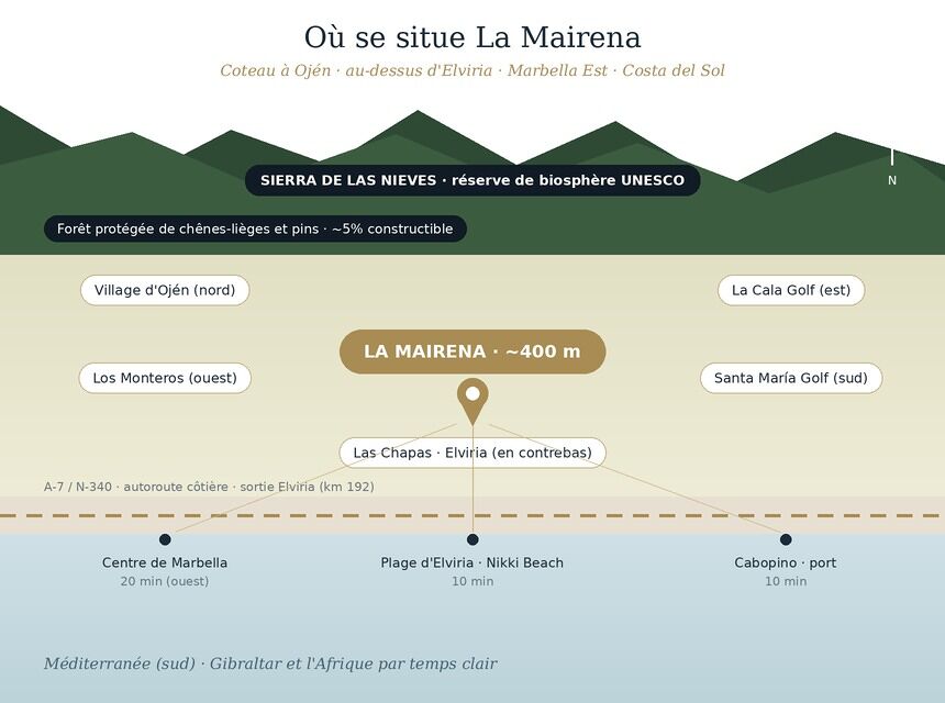 la mairena carte de localisation