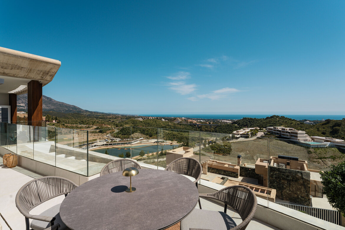 Vue depuis Real de La Quinta – Penthouse de luxe à vendre MH9075