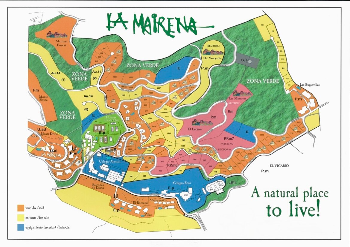 map of la Mairena