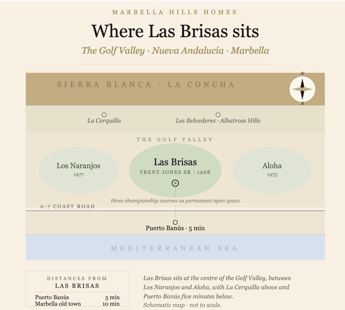 Location map Las Brisas