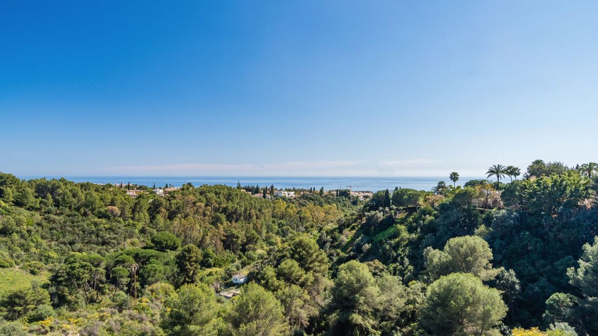 Sea views from Condado de Sierra Blanca over Marbella