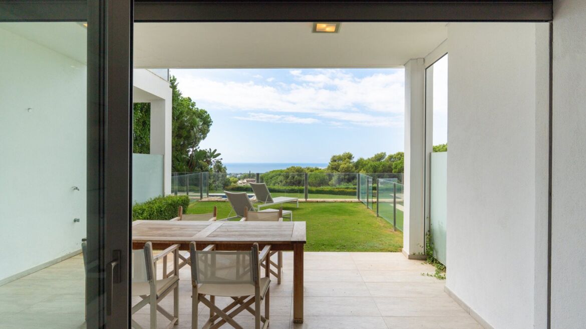Terrace looking over the coast from Vistas Marinas
