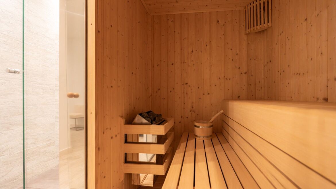Private sauna in a Vistas Marinas townhouse