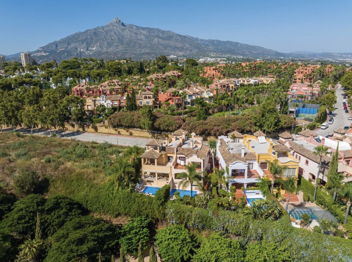 La Alzambra villas and gardens below La Concha mountain, Marbella