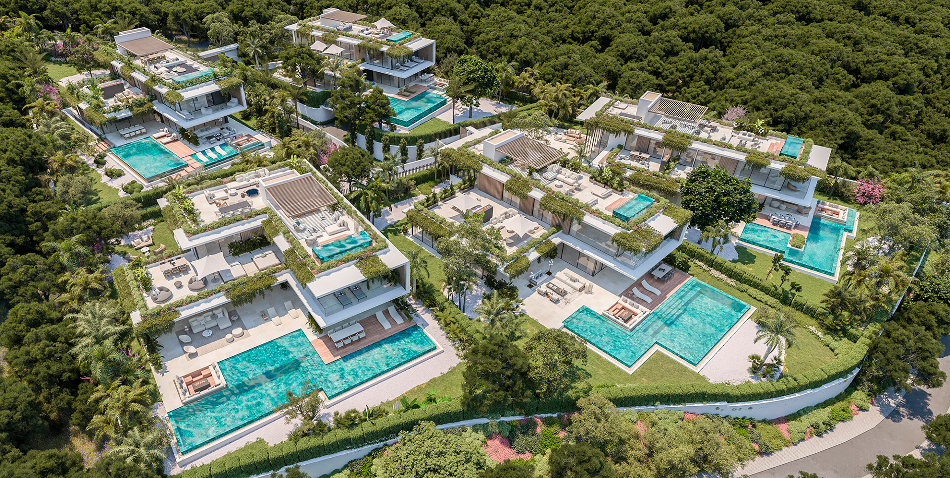 BUILDING LICENCE GRANTED! 5 Luxury Villas in Camoján, Marbella