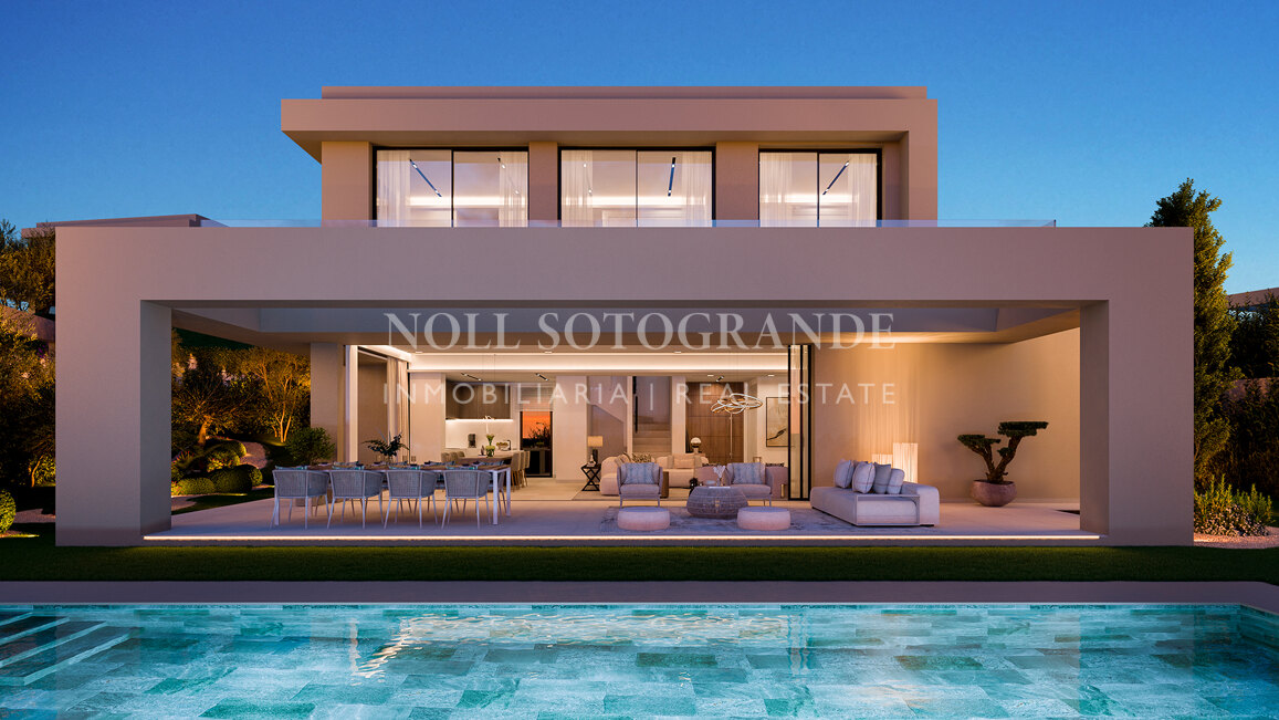 Brand new contemporary 4-bed villa with sea views in Benahavis