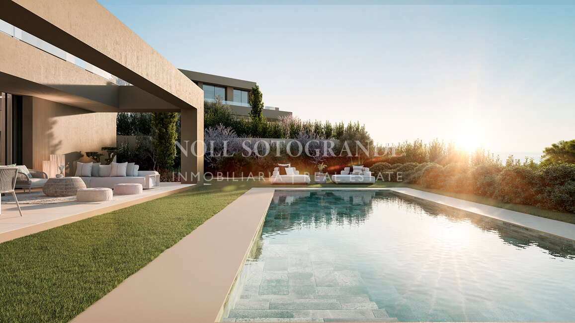 Brand new contemporary 4-bed villa with sea views in Benahavis