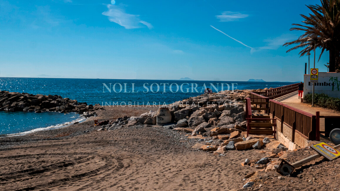 Frontline beach Marbella apartment with sea views within walking distance to Puerto Banus and the beach