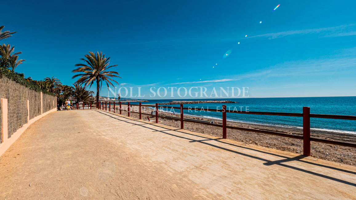 Frontline beach Marbella apartment with sea views within walking distance to Puerto Banus and the beach