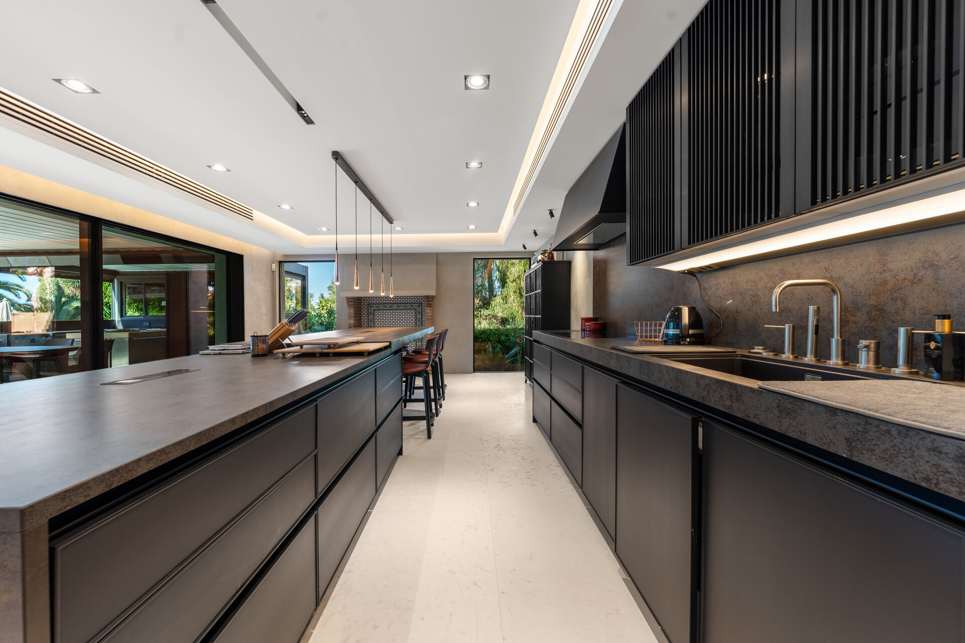 Stunning luxurious 'mini' mansion sits in heart of leafy urban oasis on the edge of Marbella.