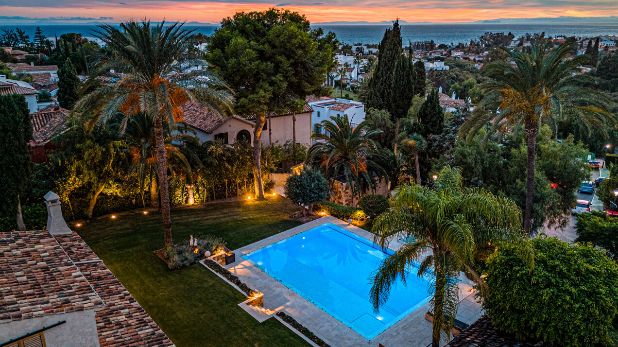 Stunning luxurious 'mini' mansion sits in heart of leafy urban oasis on the edge of Marbella.