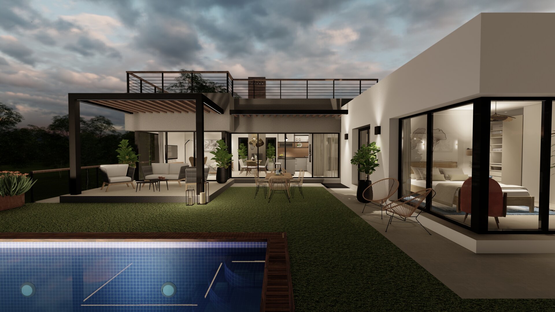 Contemporary modern turnkey villa located in prime urbanization and close to the heart of Estepona.