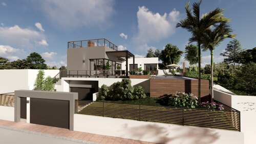 Contemporary modern turnkey villa located in prime urbanization and close to the heart of Estepona.