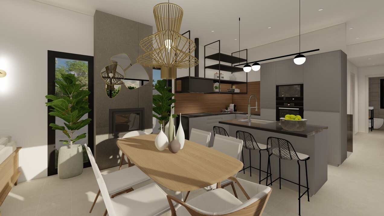 Contemporary modern turnkey villa located in prime urbanization and close to the heart of Estepona.