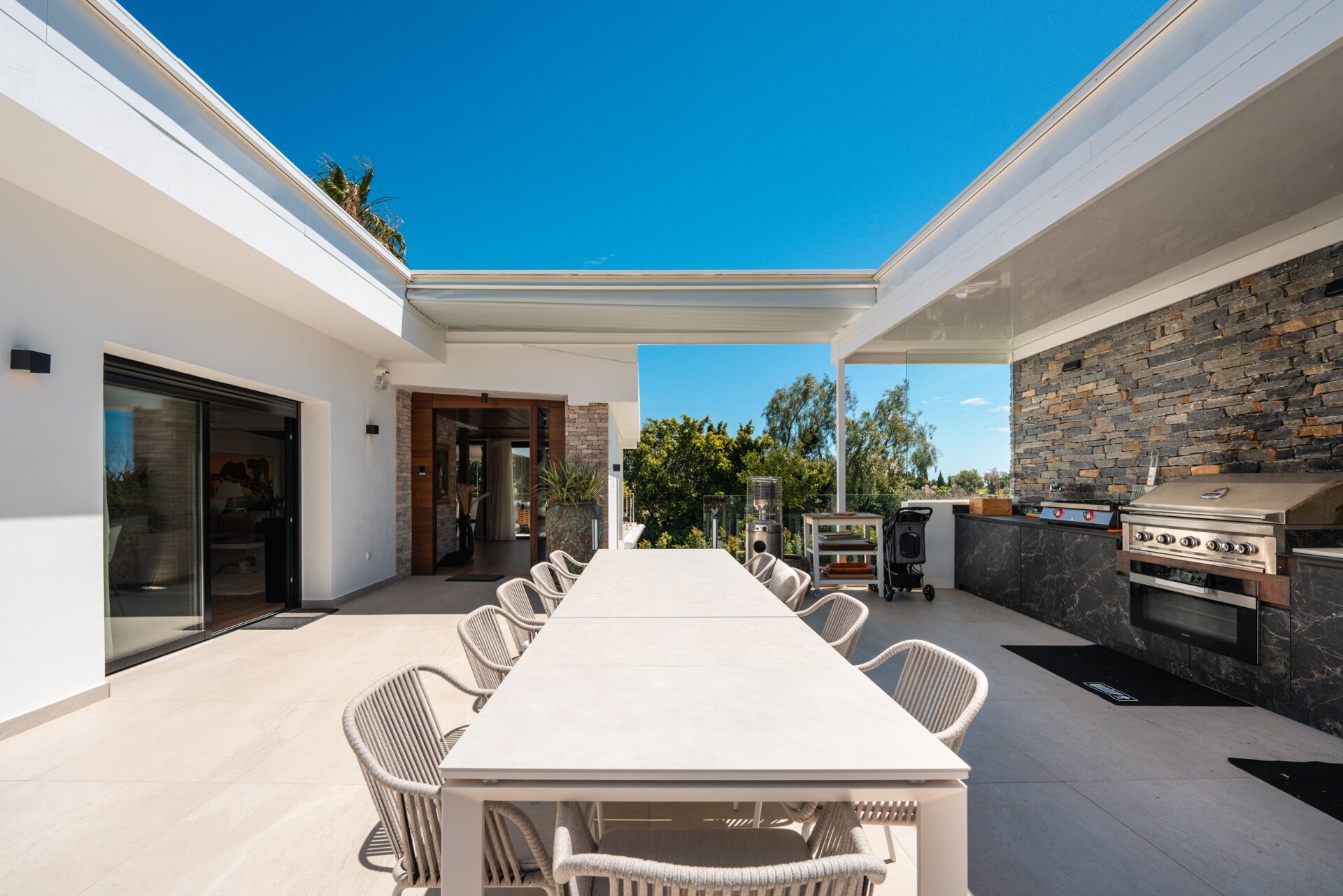 Impressive perfectly renovated villa exhibits exceptional style and charm in sought after El Rosario