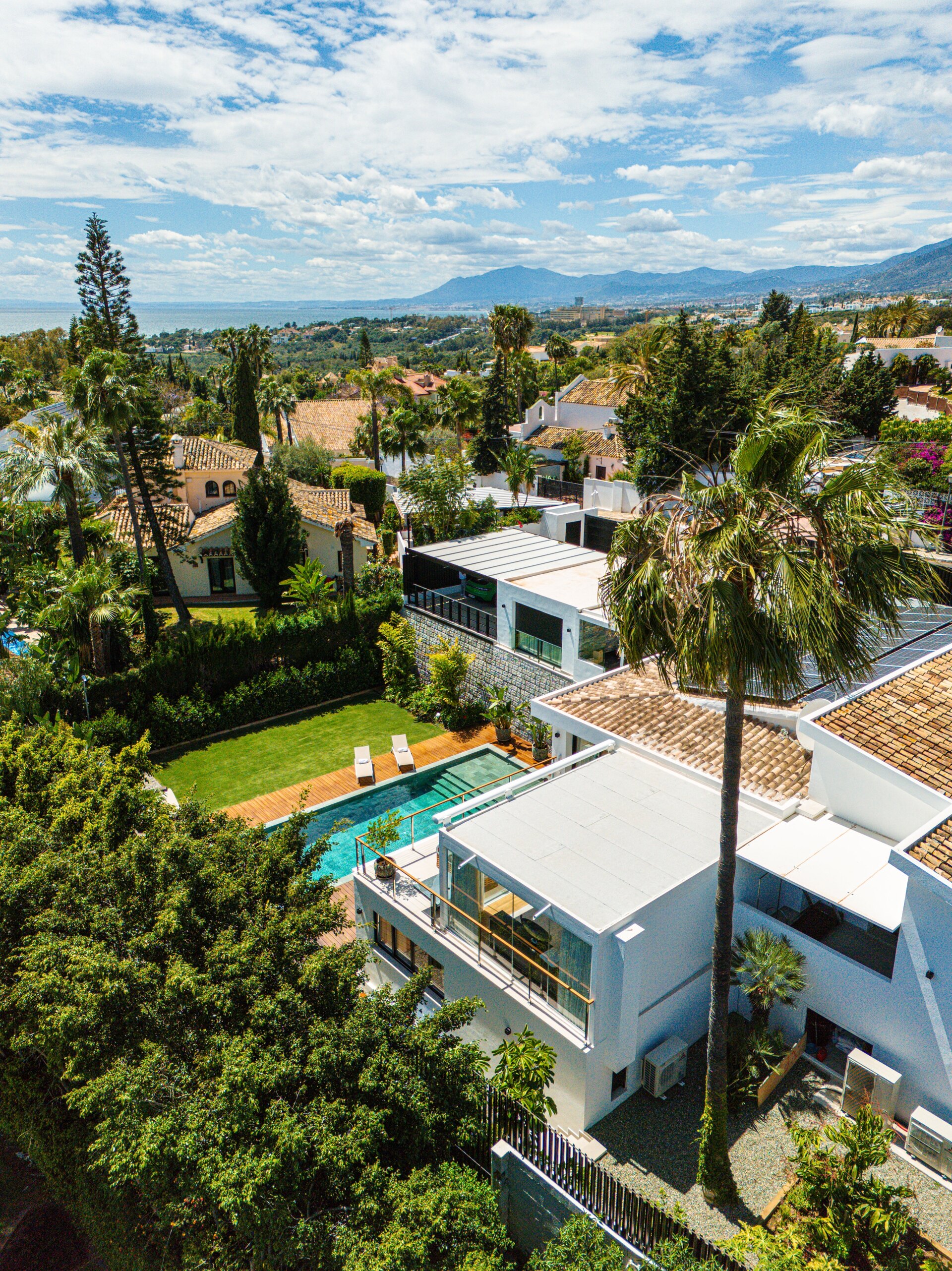 Impressive perfectly renovated villa exhibits exceptional style and charm in sought after El Rosario