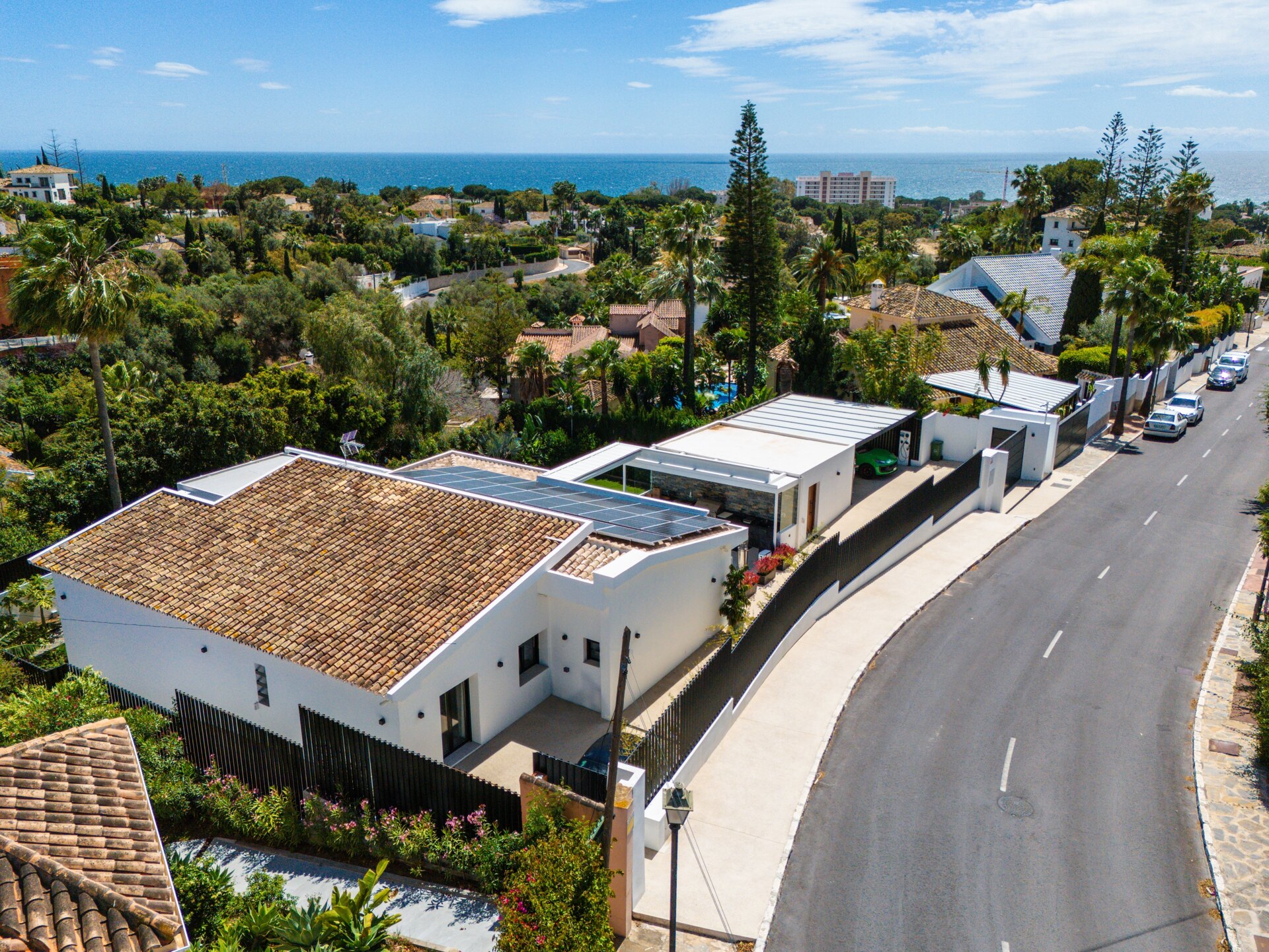 Impressive perfectly renovated villa exhibits exceptional style and charm in sought after El Rosario