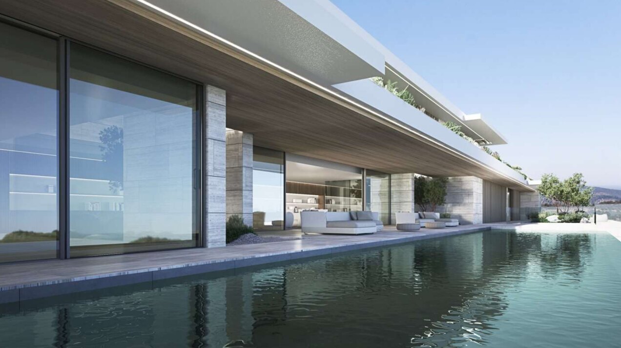 Majestic residence with 180º views is a piece of modern architecture, and a masterclass in style.