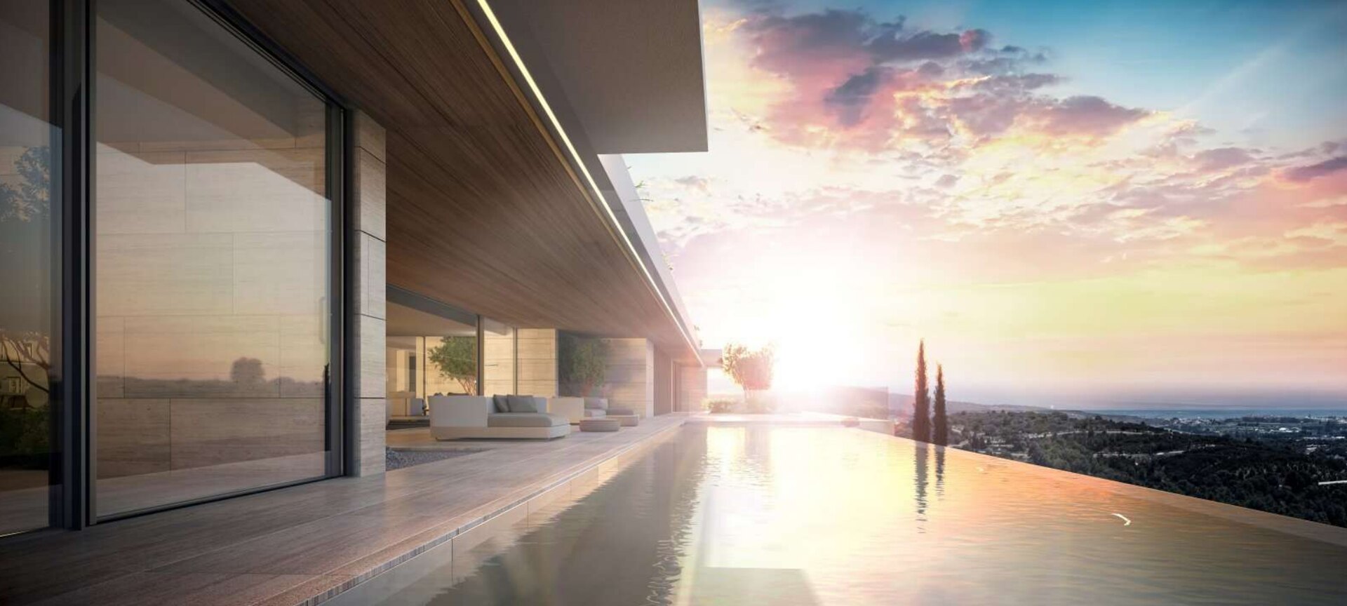 Majestic residence with 180º views is a piece of modern architecture, and a masterclass in style.