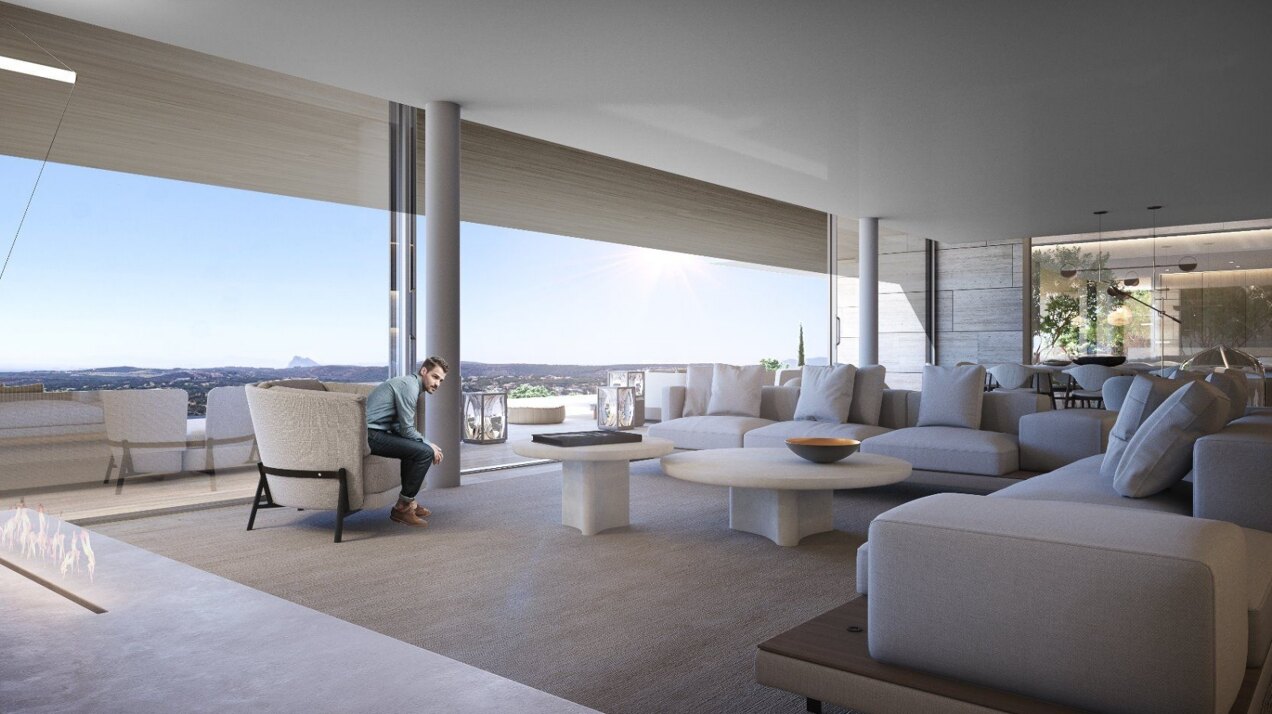 Majestic residence with 180º views is a piece of modern architecture, and a masterclass in style.