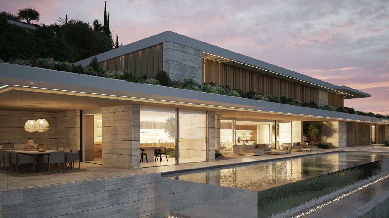 Majestic residence with 180º views is a piece of modern architecture, and a masterclass in style.