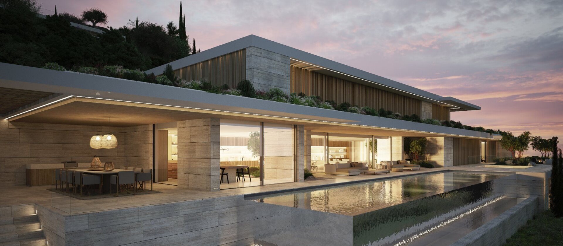 Majestic residence with 180º views is a piece of modern architecture, and a masterclass in style.