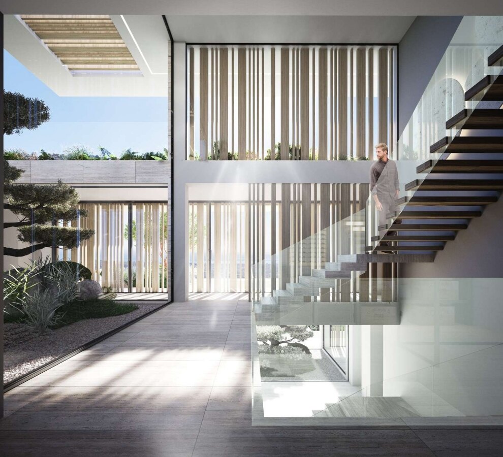 Majestic residence with 180º views is a piece of modern architecture, and a masterclass in style.