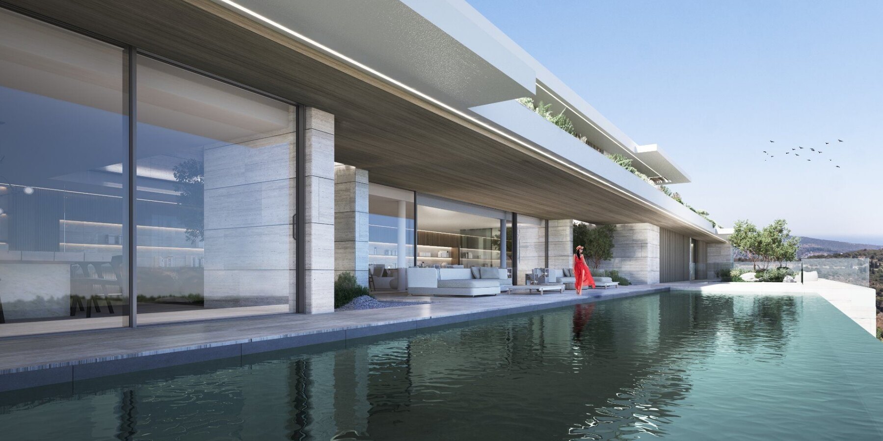 Majestic residence with 180º views is a piece of modern architecture, and a masterclass in style.