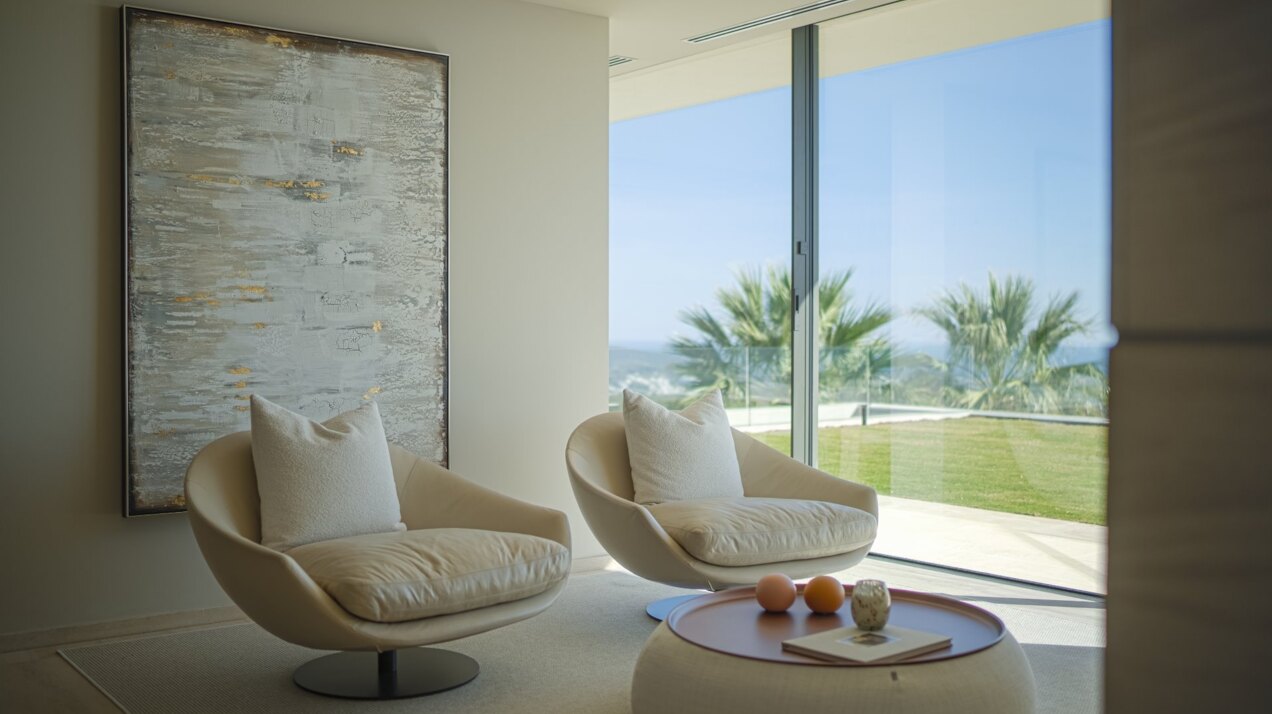 Ultra chic and modern residence flaunts 180º unparalleled views along southern Spanish coastline