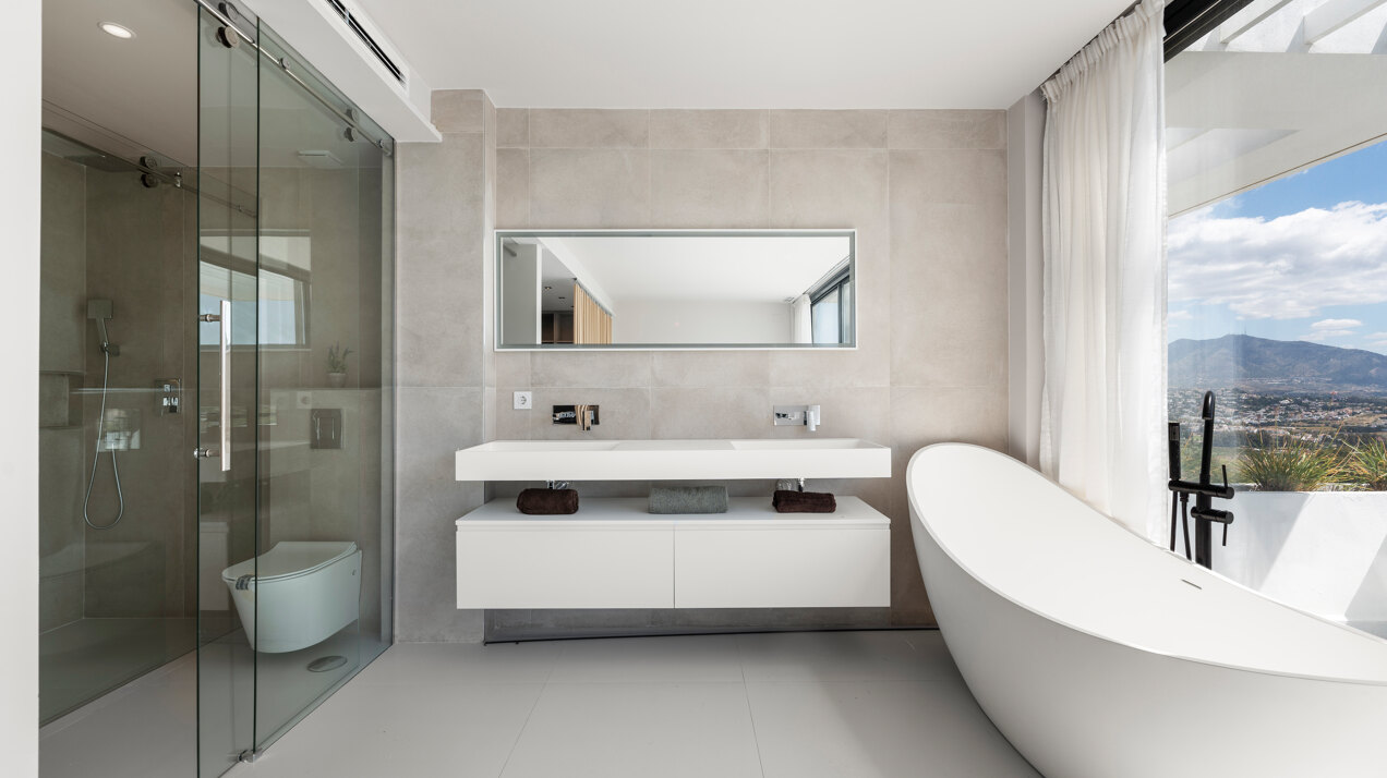 Chic new villa in a desirable gated community is a superb opportunity to live in luxury and elegance